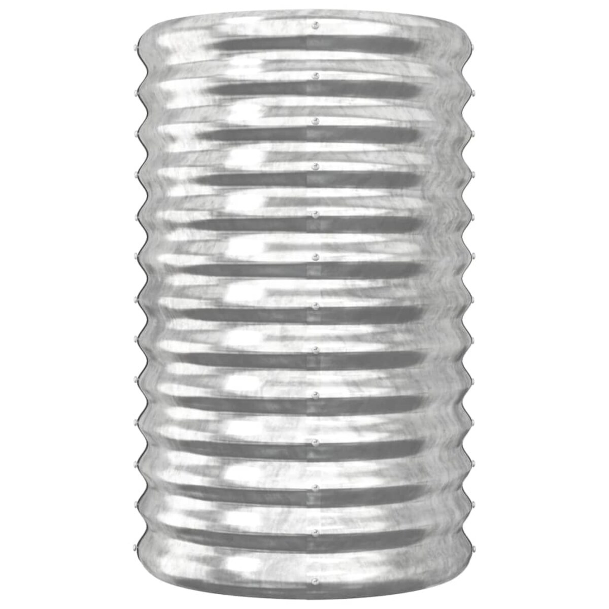 vidaXL Donica ogrodowa, stal ocynkowana, 40x40x68 cm, srebrna