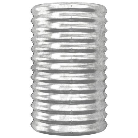 vidaXL Donica ogrodowa, stal ocynkowana, 40x40x68 cm, srebrna