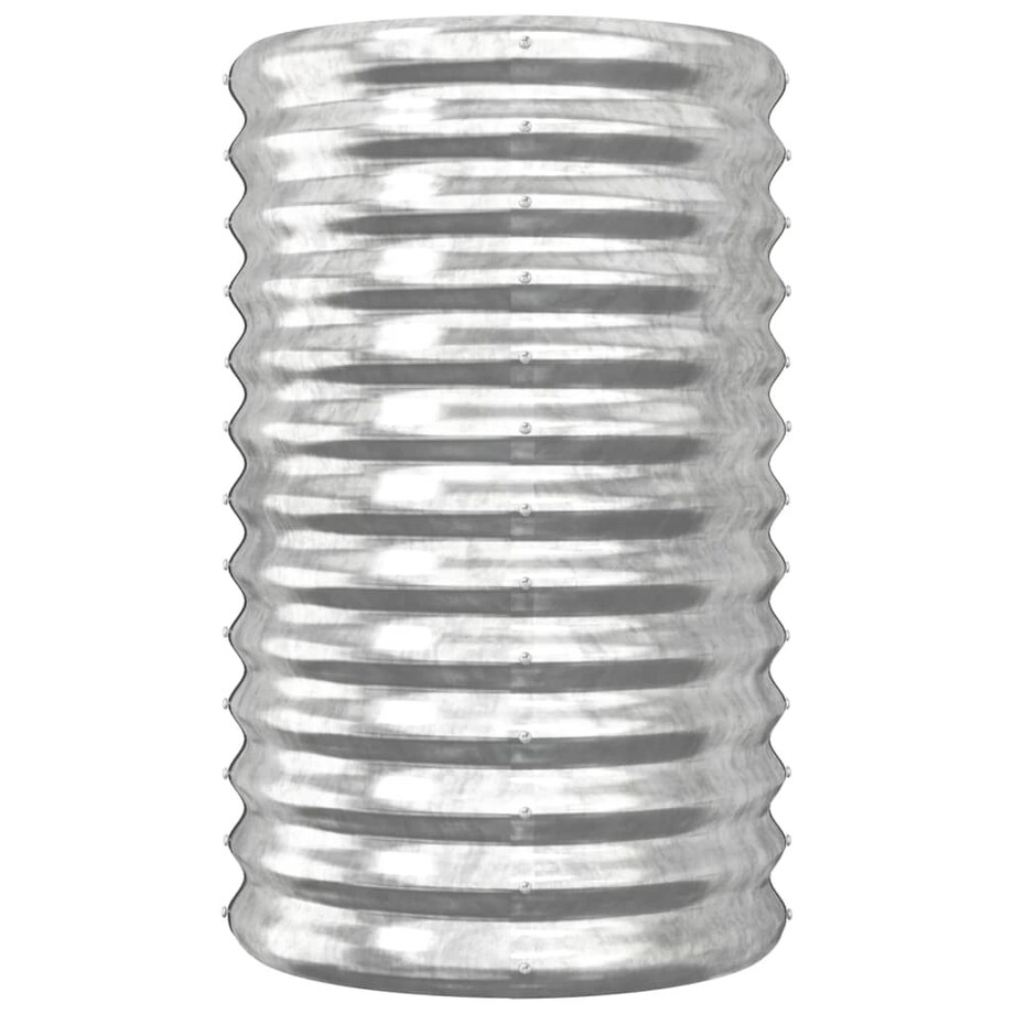 vidaXL Donica ogrodowa, stal ocynkowana, 40x40x68 cm, srebrna