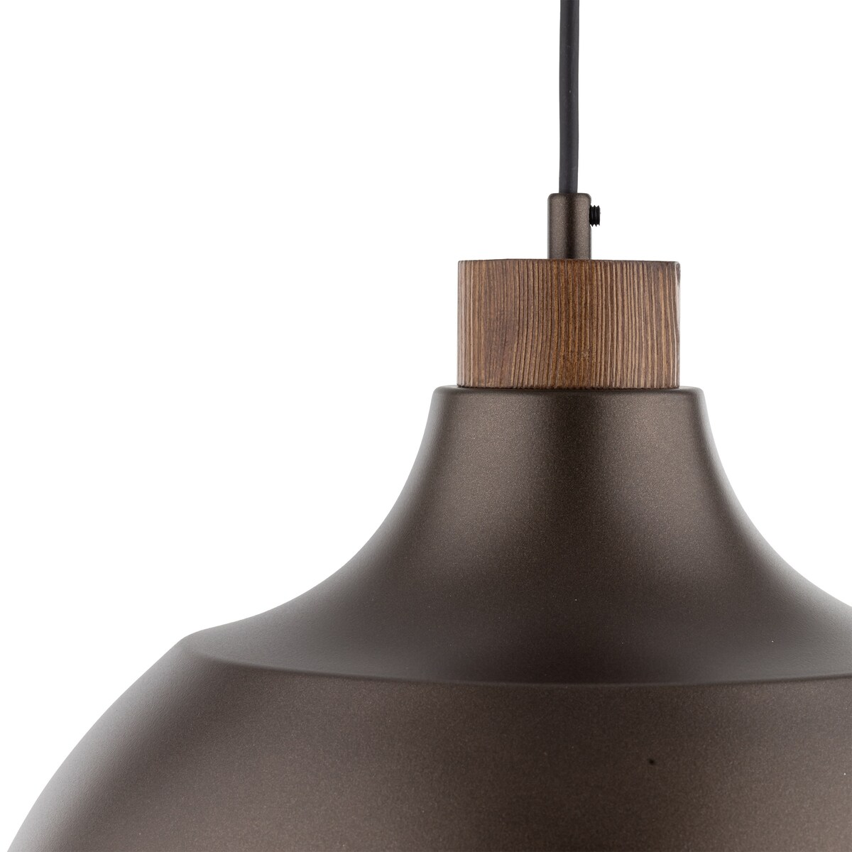 Lampa wisząca TK Lighting CAP BROWN 6926 brązowa E27 34 cm, regulowana wysokość do 170 cm