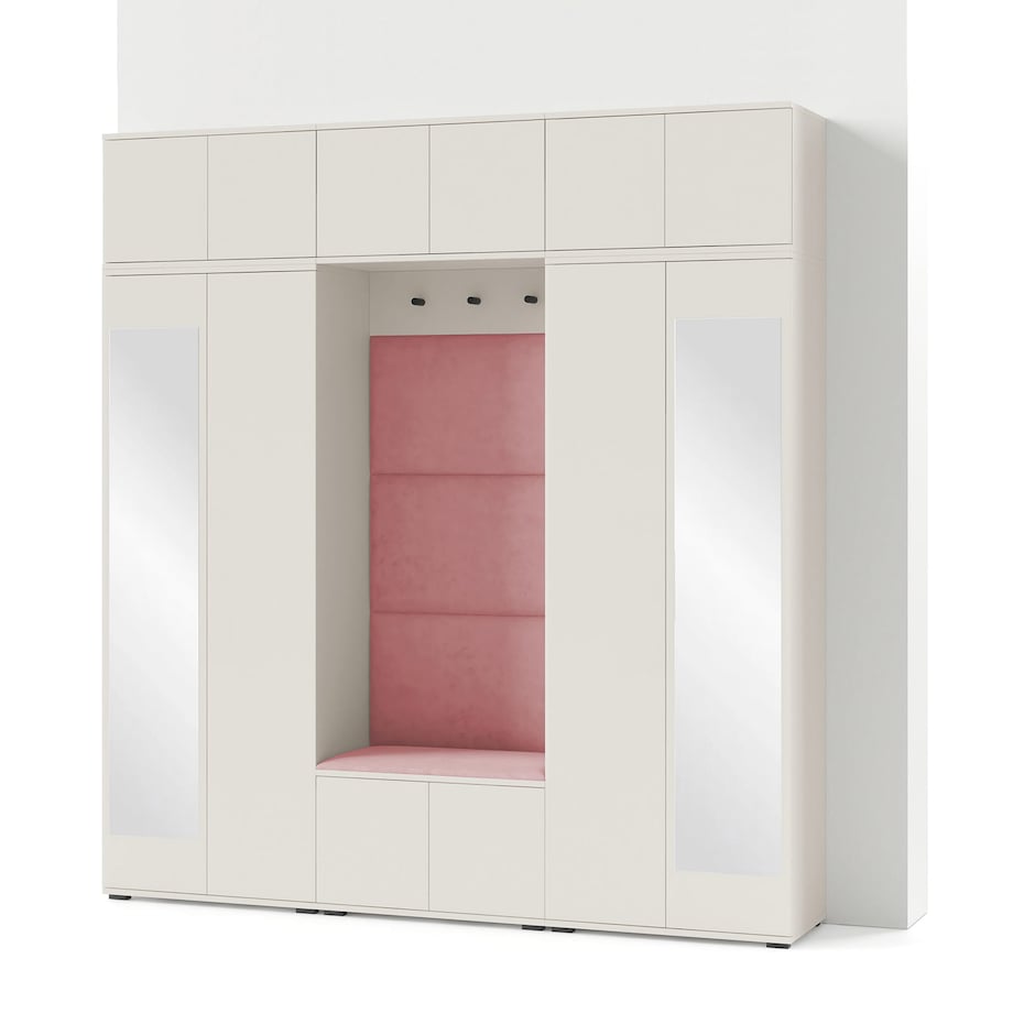 Zestaw mebli do przedpokoju Napoli wersja 2 Trinity 23 kaszmir