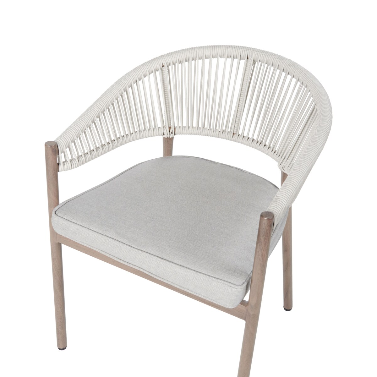 Zestaw 6 krzeseł Metal Jasne drewno FLAVIA