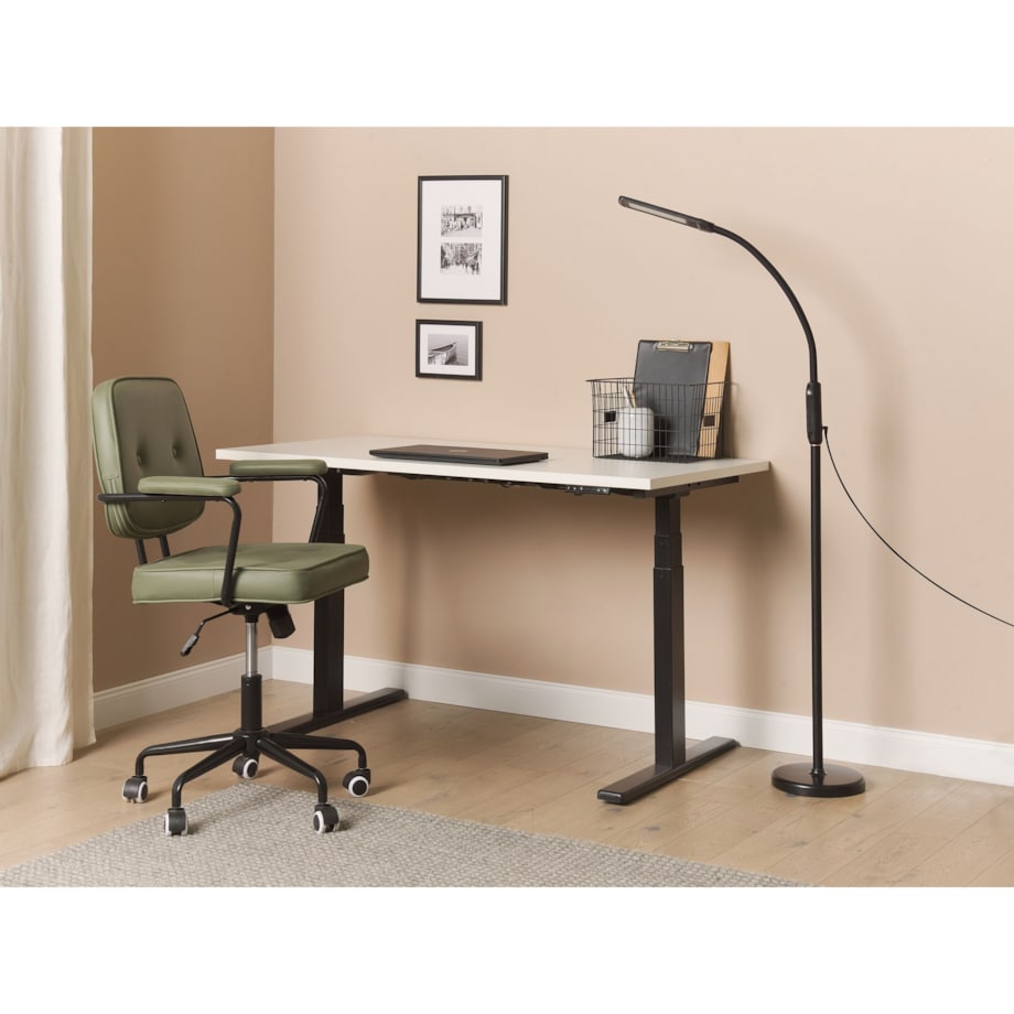 Lampa podłogowa/zaciskowa LED czarna APUS