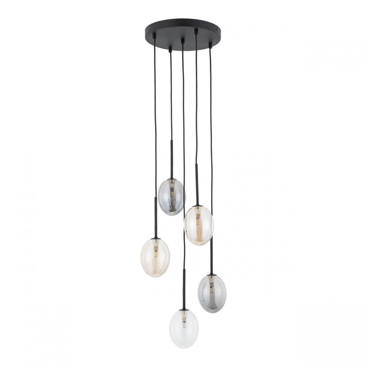 Lampa wisząca TK Lighting PEARL MIX 10844, 5xG9, glamour, regulowana wysokość, wielokolorowa