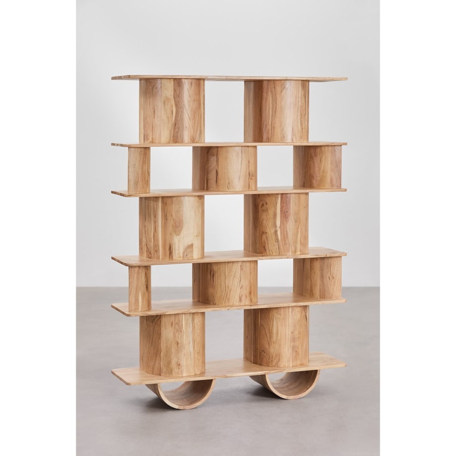 Regał z drewna akacjowego Flim 180 cm