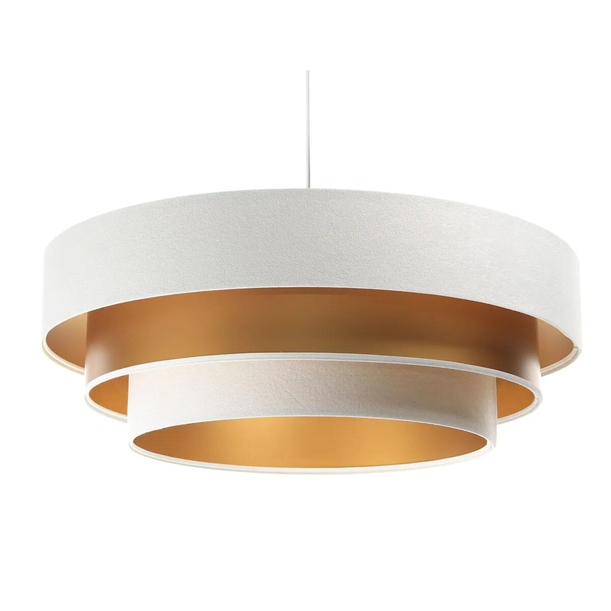 Lampa wisząca TRIO MIX biała/złota