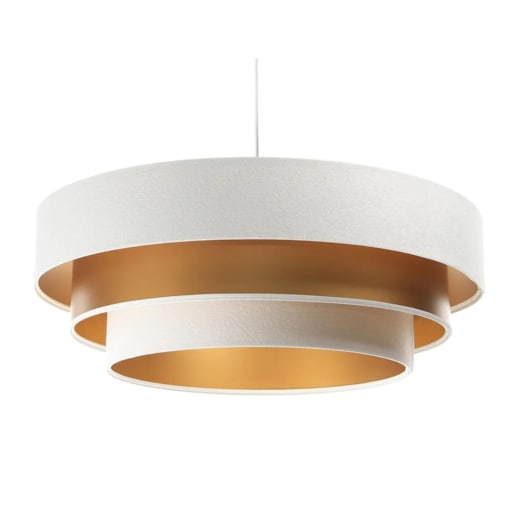 Lampa wisząca TRIO MIX biała/złota