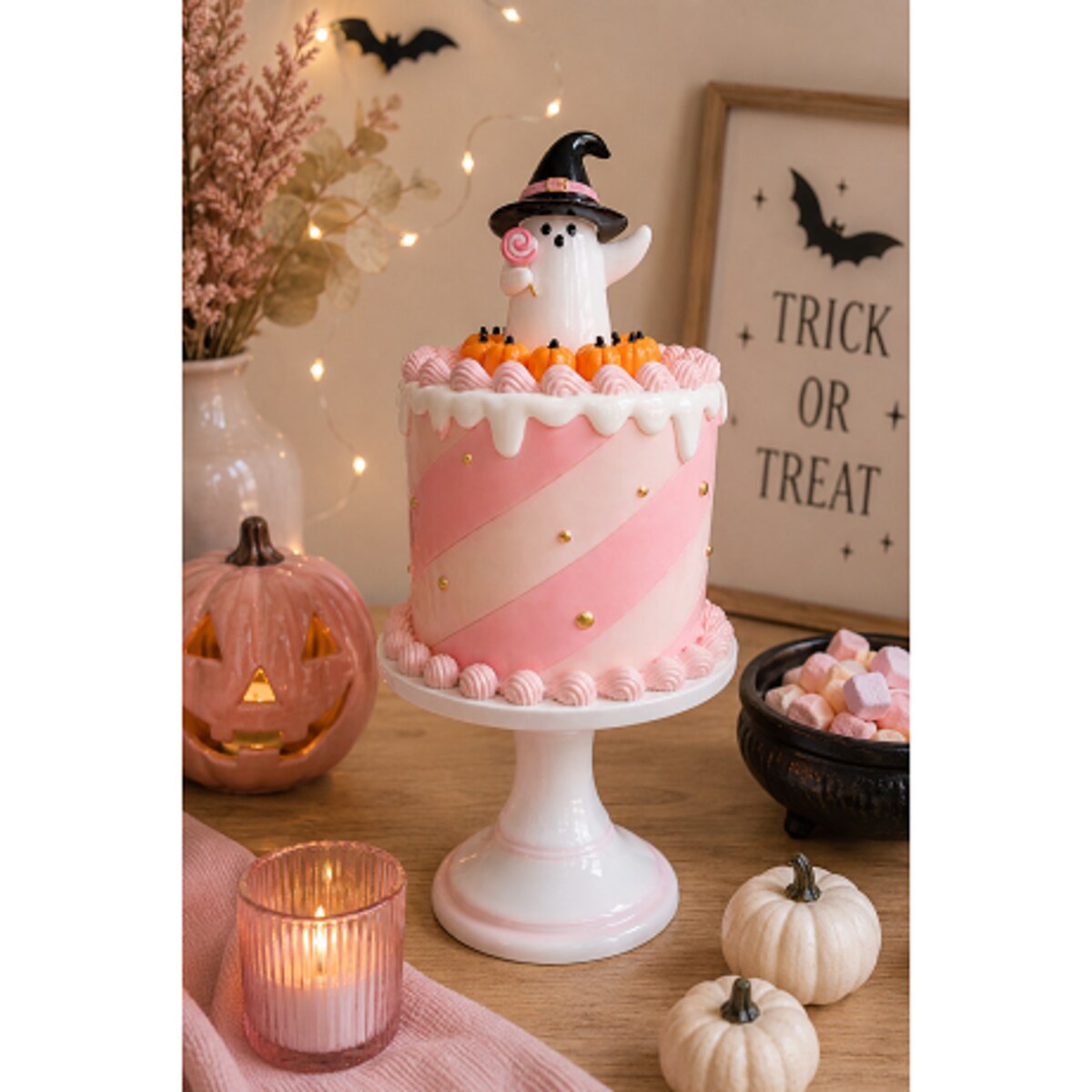Dekoracja Halloween - duszek na torcie 33,5x15,3x15,3 cm AUMENTO-2