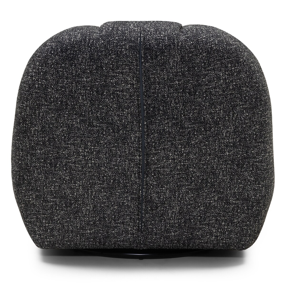 Fotel obrotowy ciemnoszary melanż bouclé Bulk