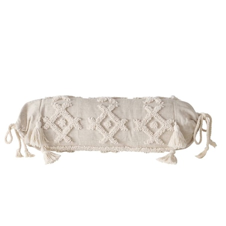 Poduszka wałek Blair, kremowa, 45 cm