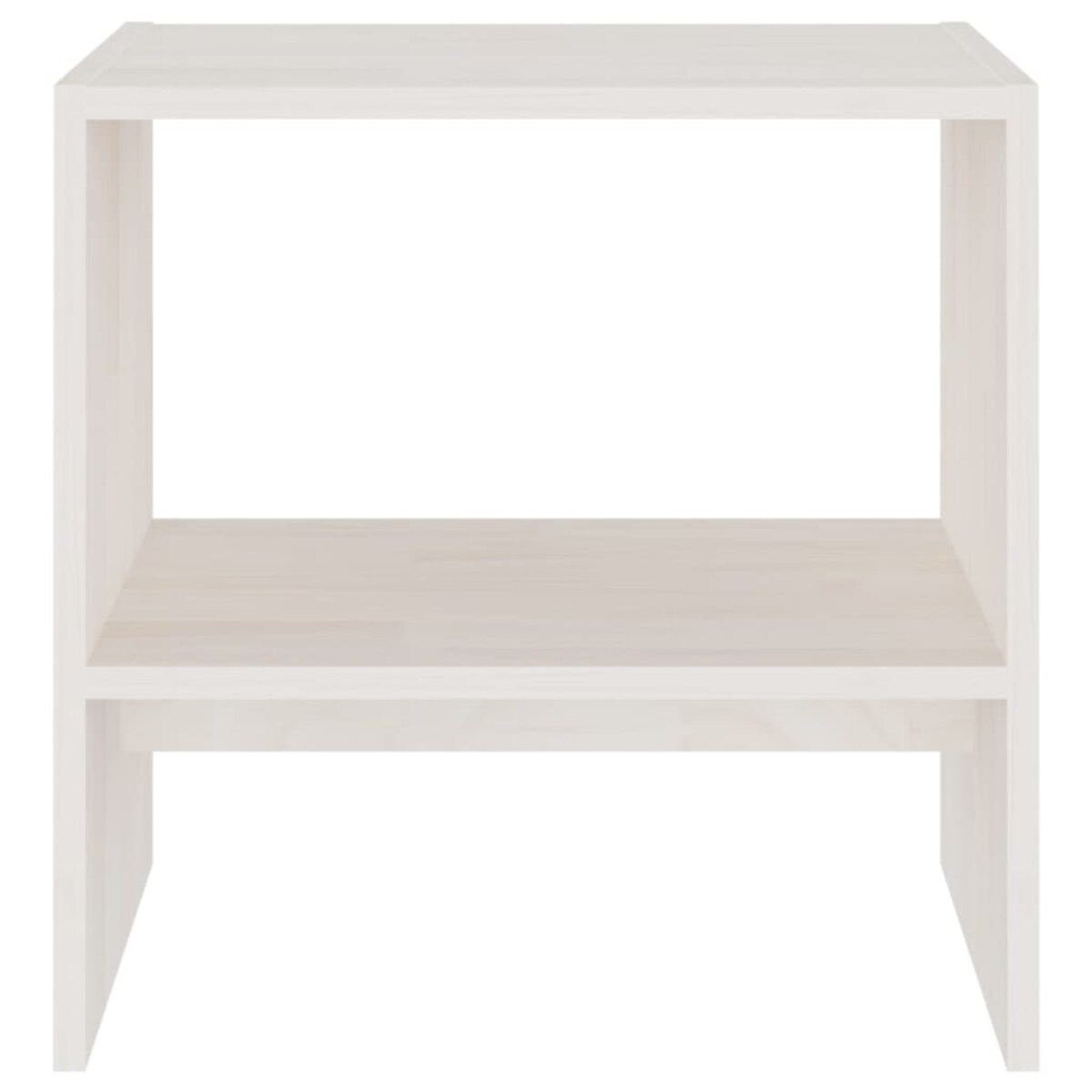 vidaXL Szafki nocne, 2 szt., białe, 40x30,5x40 cm, lite drewno sosnowe