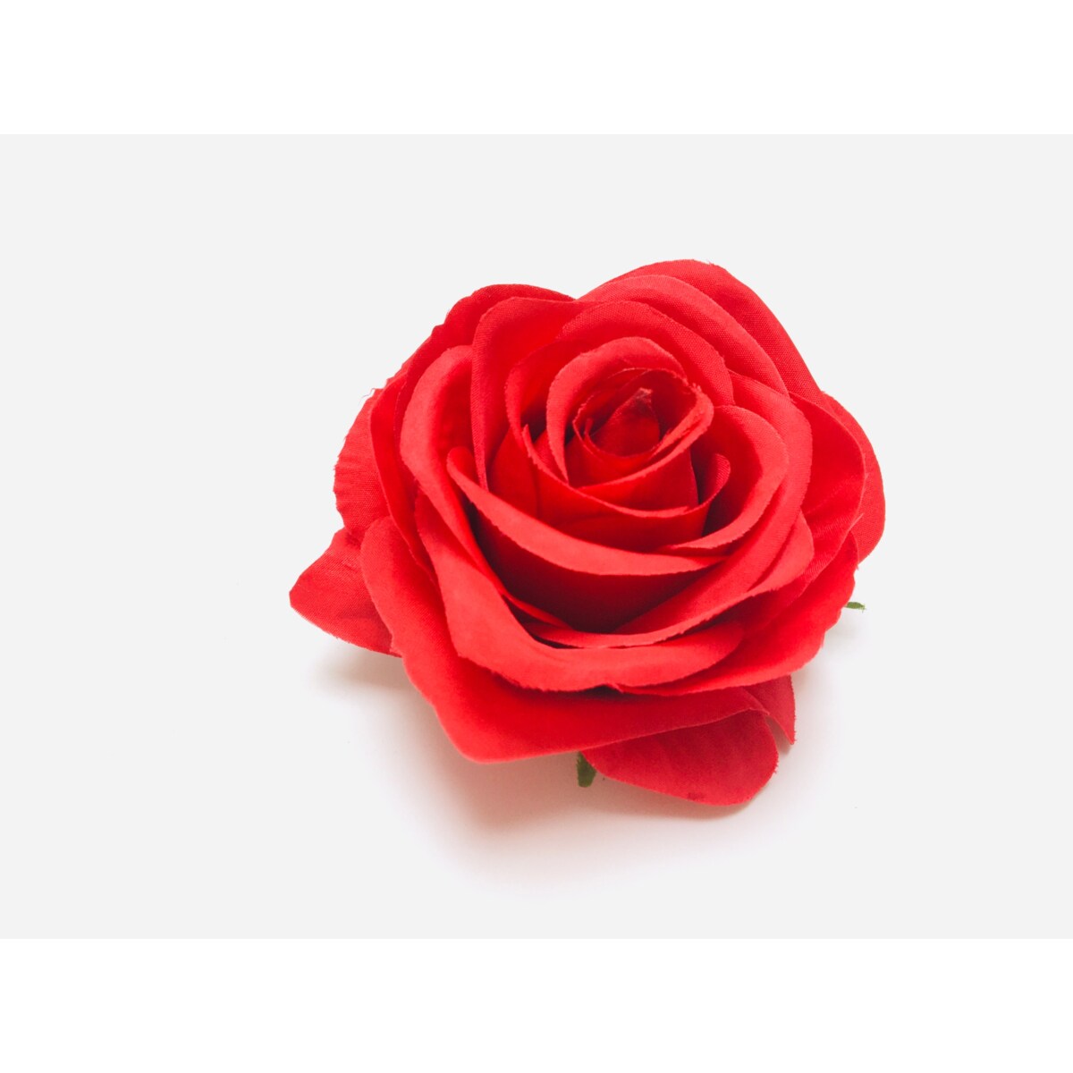 Róża CZERWONA sztuczna wyrobowa do wiązanek stroik główka pąk kwiaty 6szt