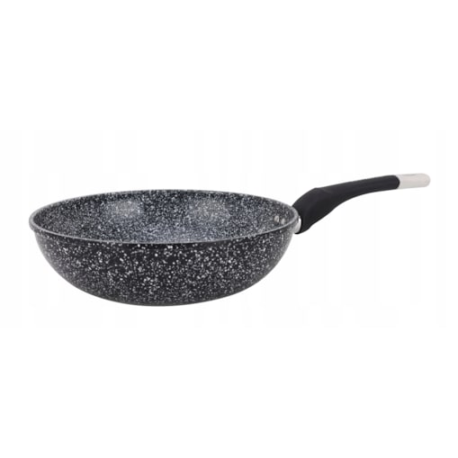 Patelnia Wok Głęboka Granitowa 28 Cm Nieprzywierająca Na Indukcję Gaz 3 L