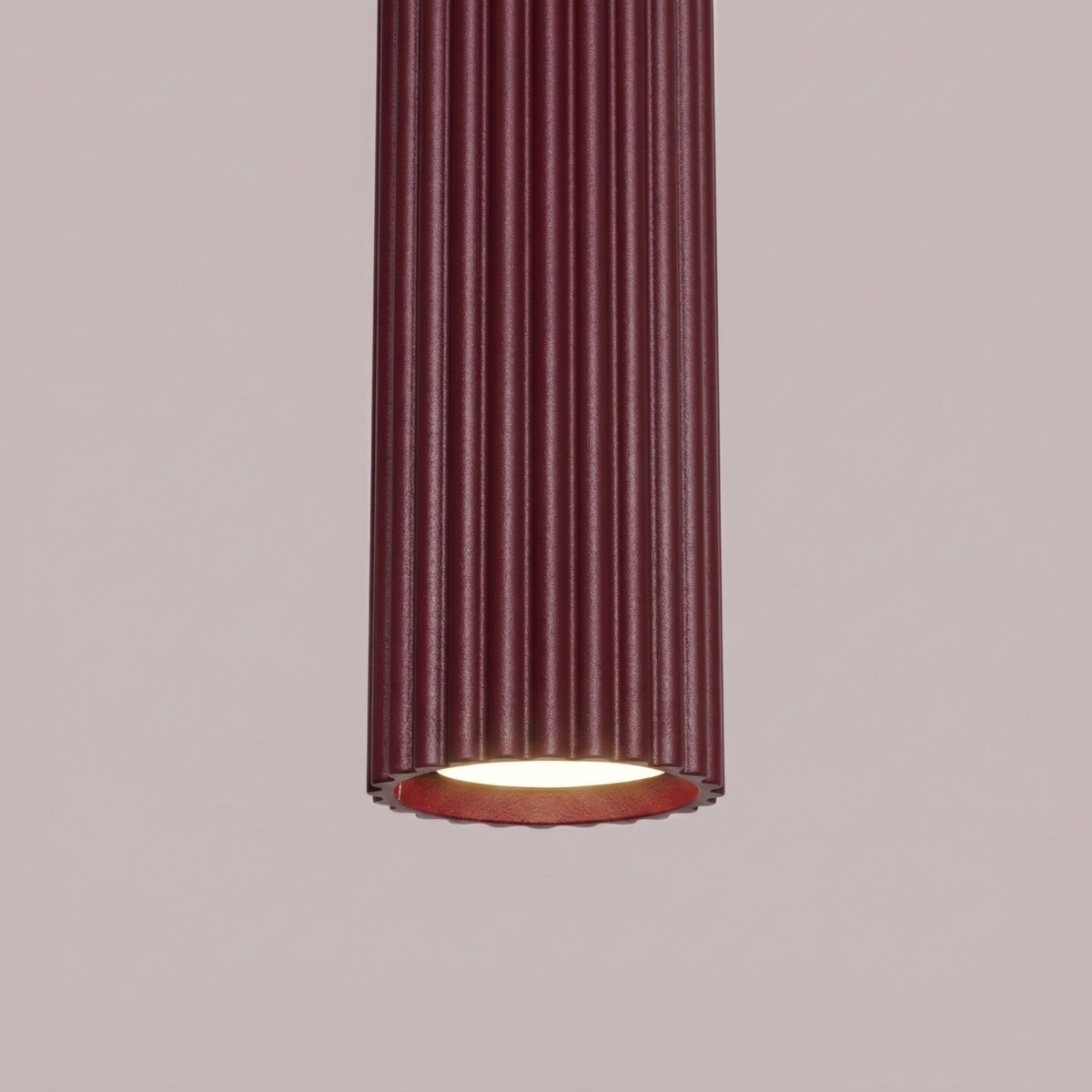 Lampa wisząca KARBON 1 burgund