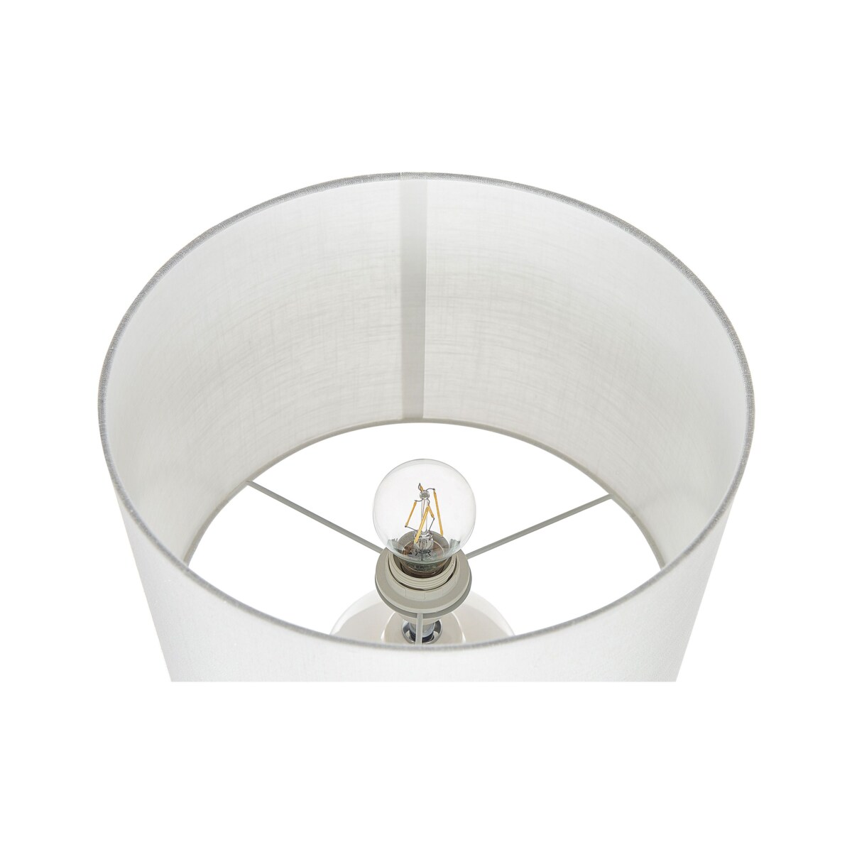 Lampka nocna ceramiczna biała ANSEBA