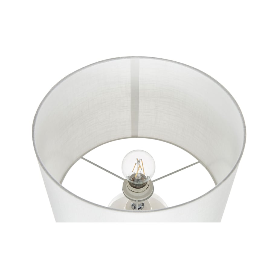 Lampka nocna ceramiczna biała ANSEBA