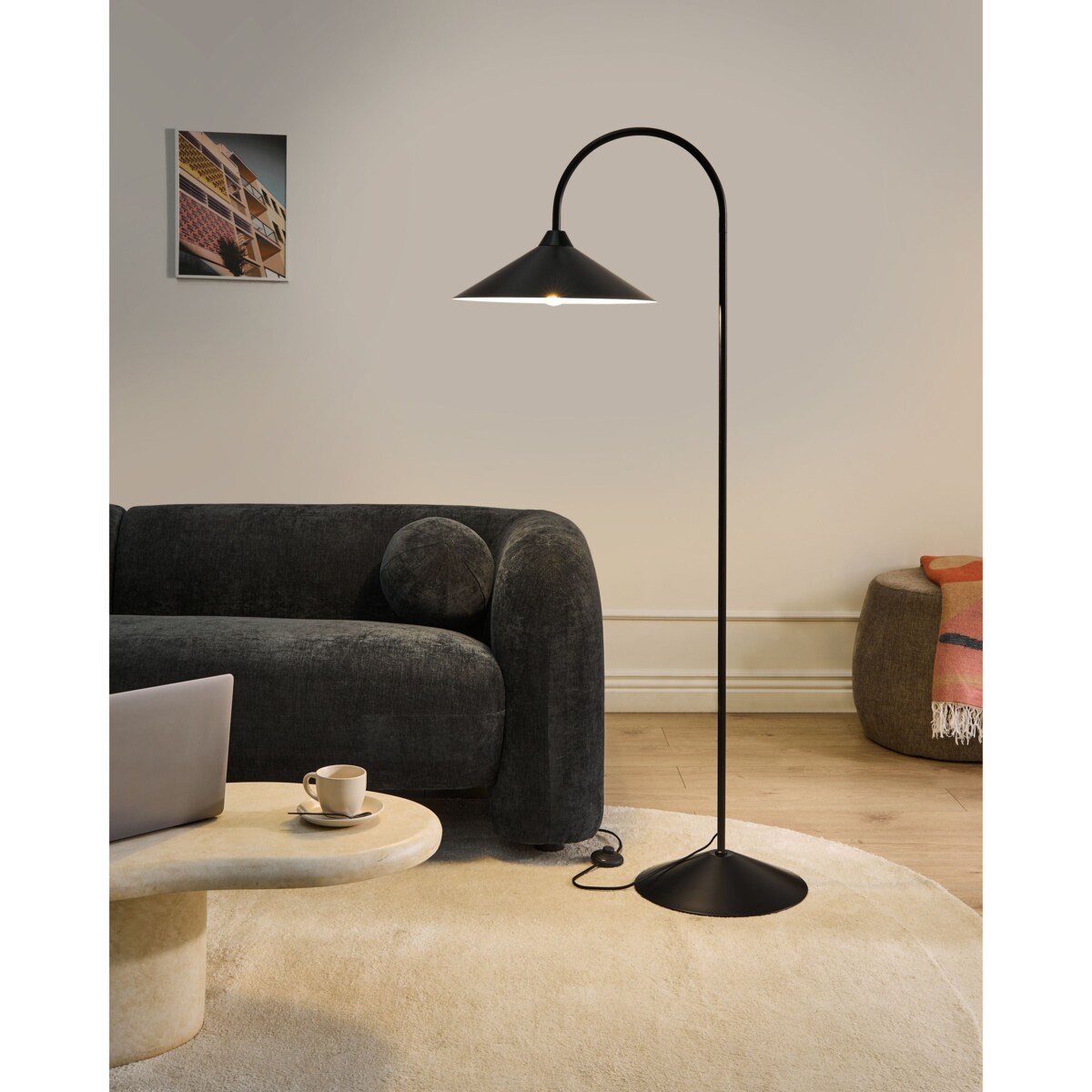 Lampa podłogowa SAVEGRE Metal Czarny