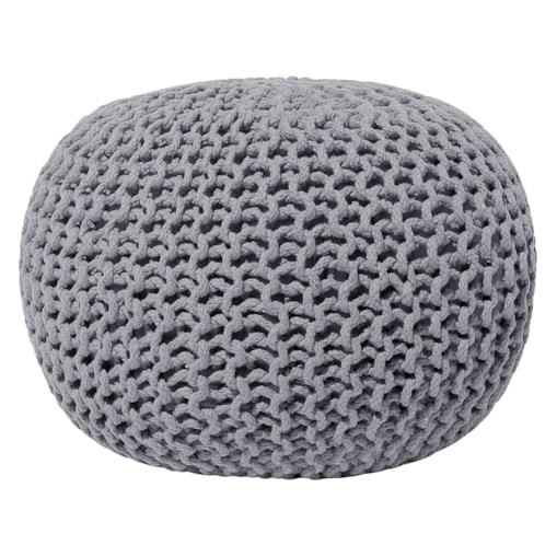 Puf 50 x 35 cm ciemnoszary CONRAD