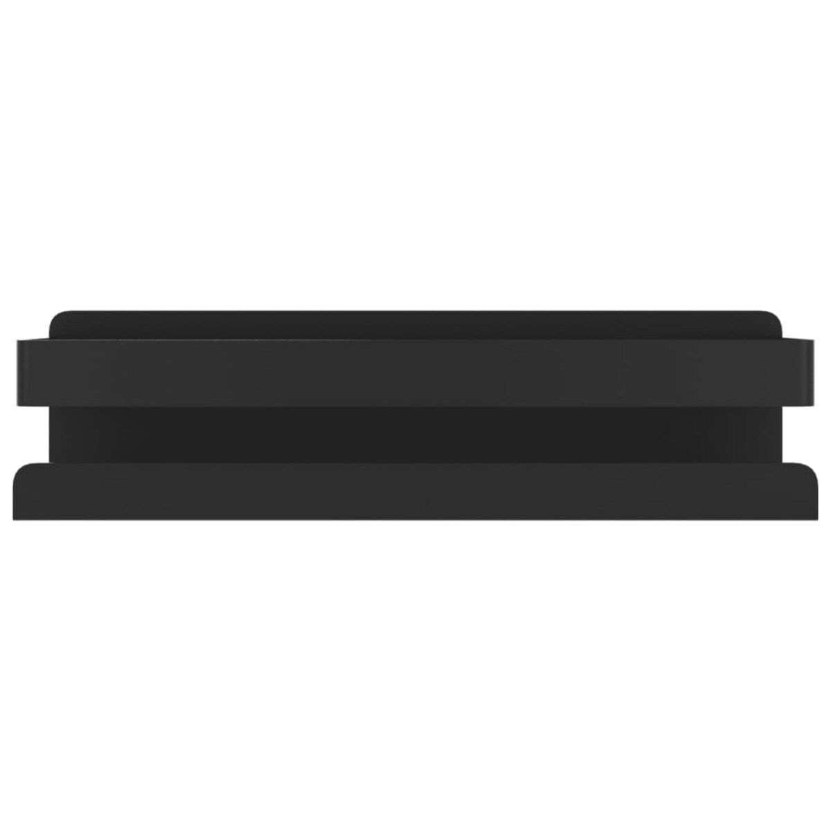 vidaXL Półka prysznicowa, czarny mat, 23x6,5x6 cm, stal nierdzewna 304