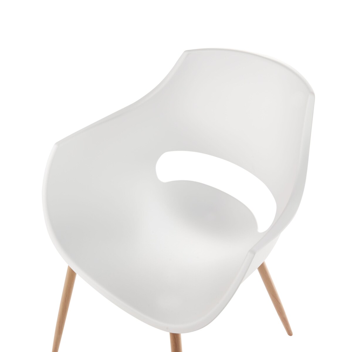 Zestaw 4 krzeseł MILLERS Biały