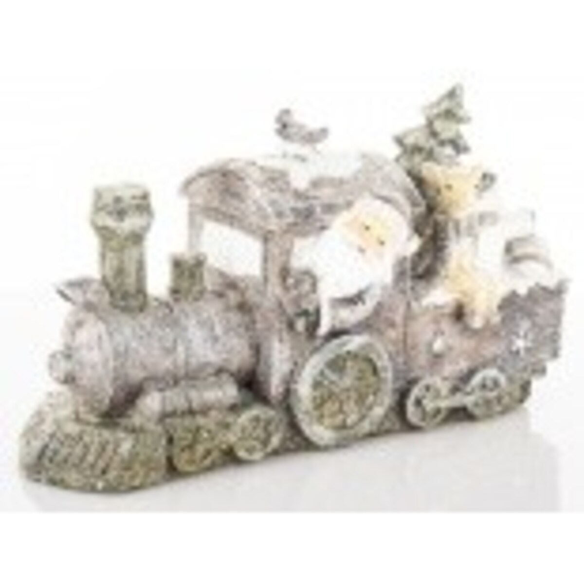 Dekoracja - pociąg świąteczny 10x18x7 cm LOKOMOTYWA