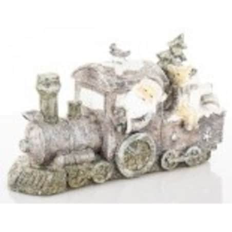 Dekoracja - pociąg świąteczny 10x18x7 cm LOKOMOTYWA