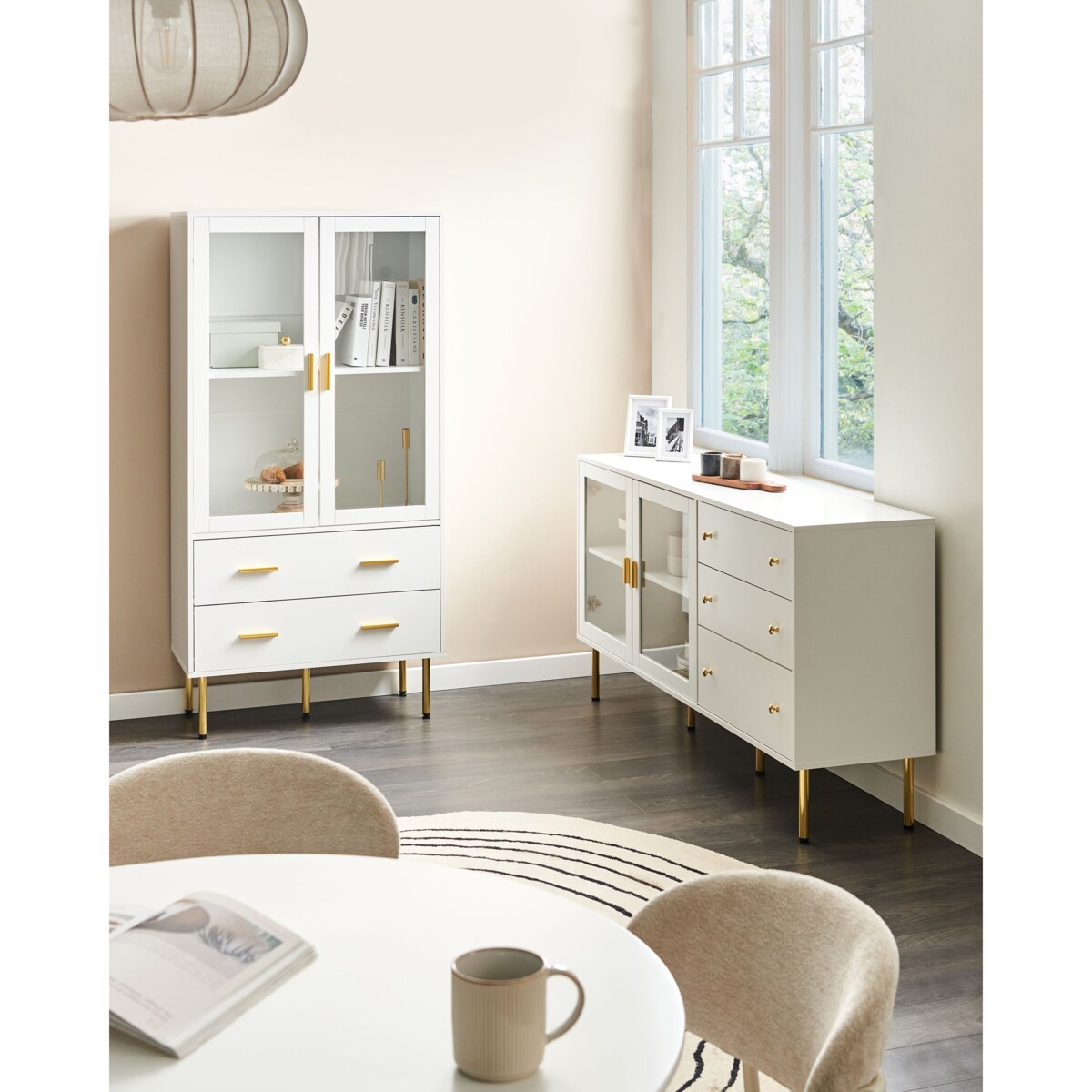 Szafka 2-drzwiowa MILORA 160 cm Biały