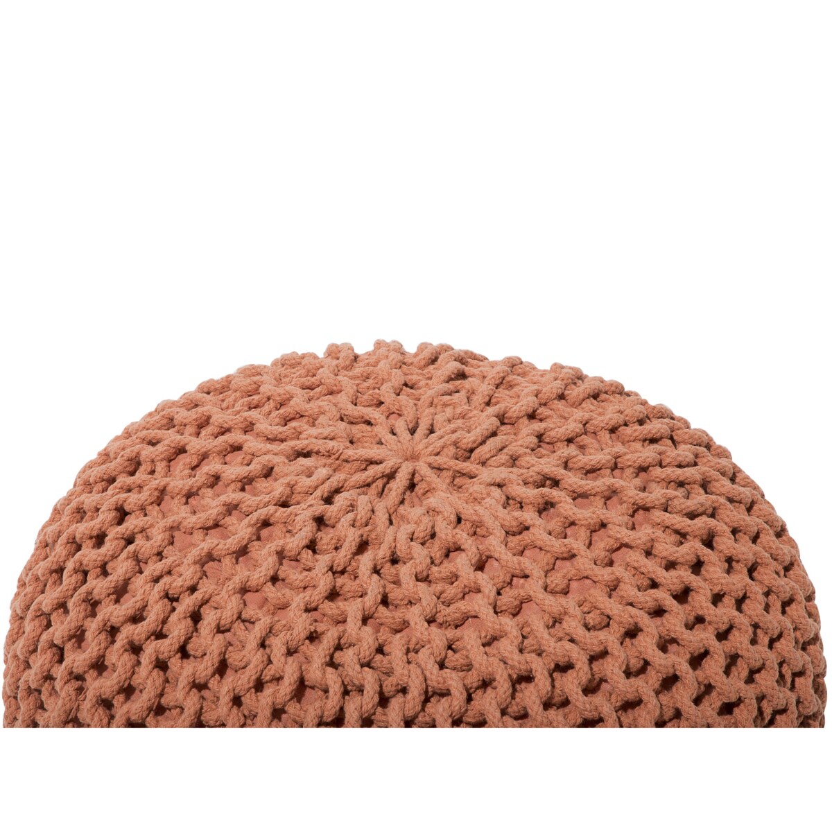 Puf 40 x 25 cm brązowy CONRAD