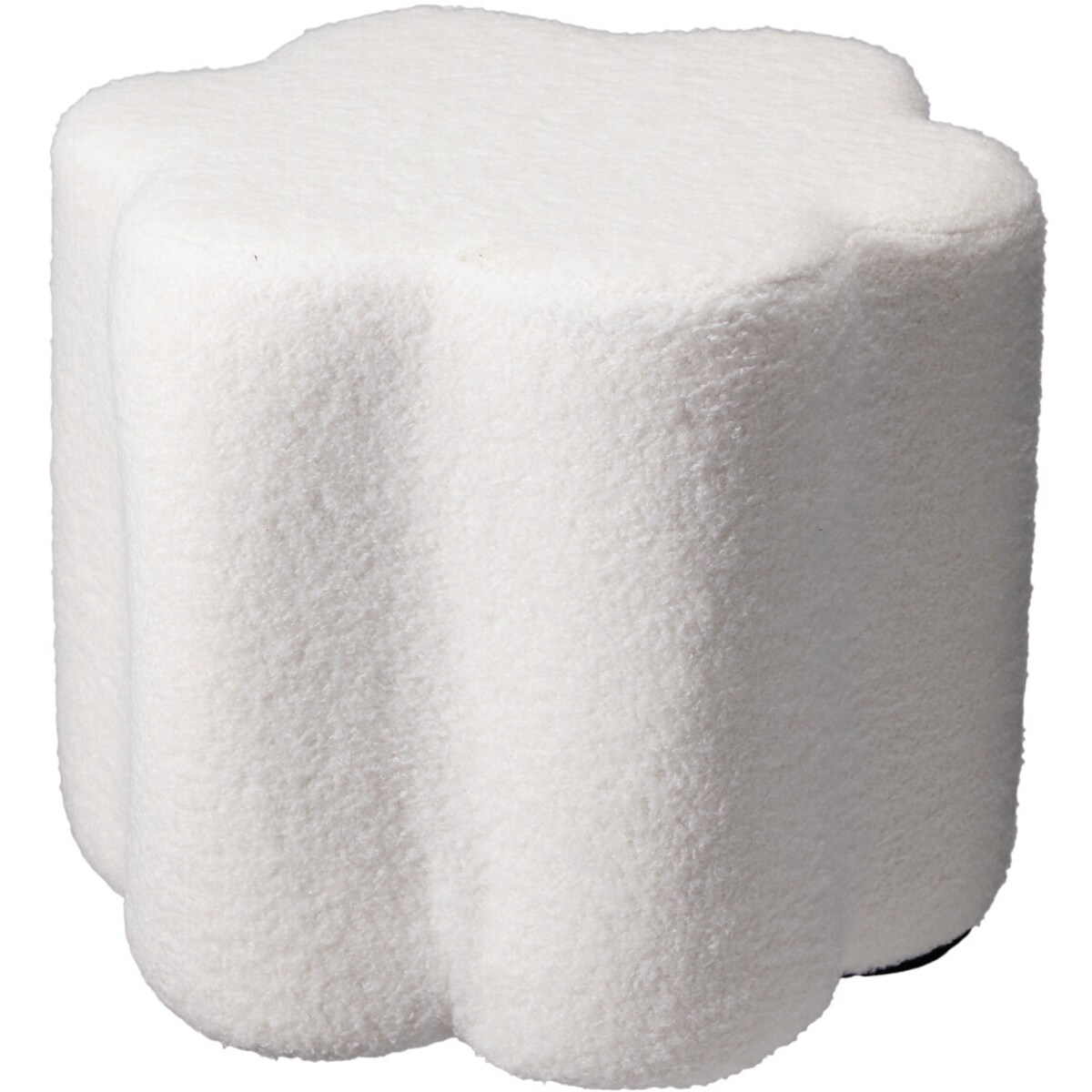 Pufa kwiatek YORE, tapicerka baranek, 34 x 34 x 29 cm