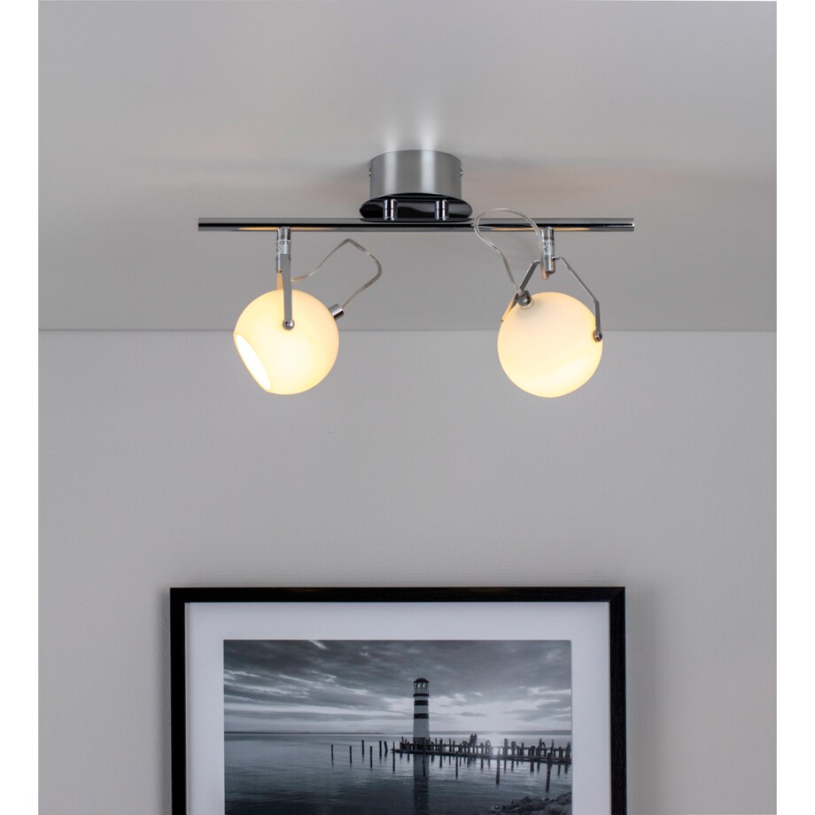 Lampa Sufitowa BRITOP Lighting 2xLED 3W Klasyczne Połączenie Chromu i Bieli od Polskiego Producenta, 1 szt.