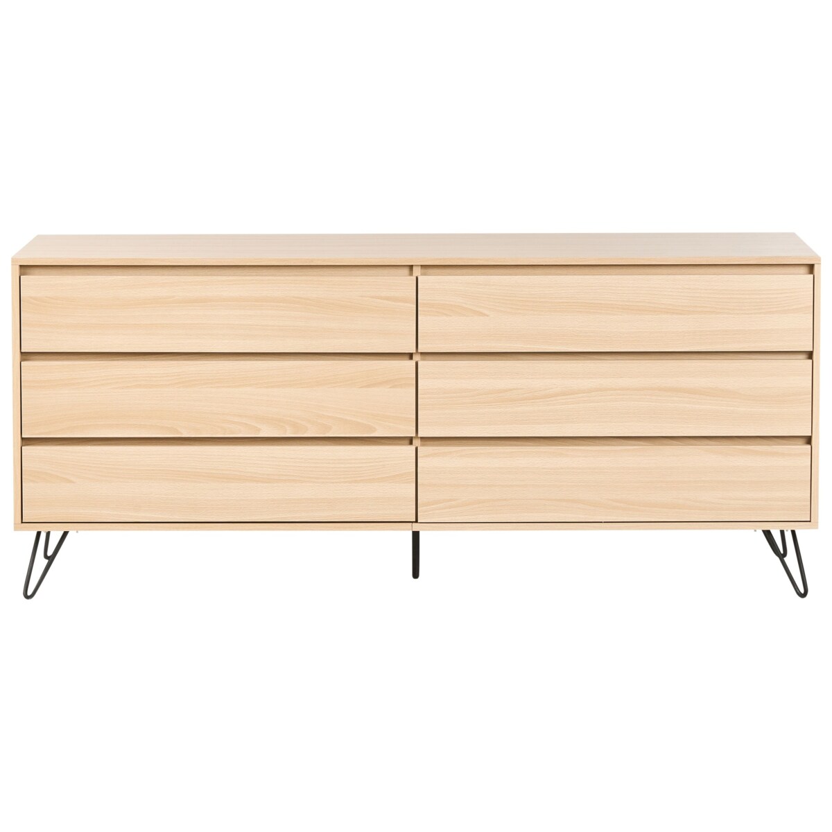 Komoda 6 szuflad CARDIGAN Jasnobrązowy