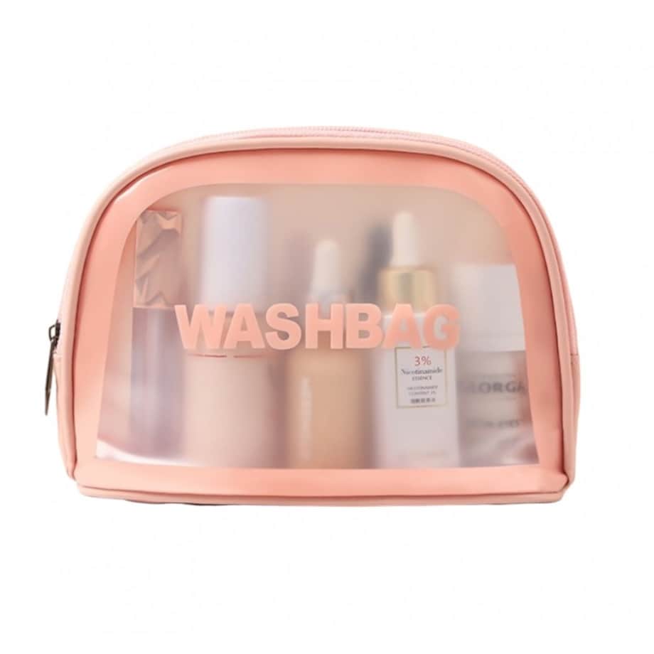 Kosmetyczka rozkładana WASHBAG kuferek róż KS47R