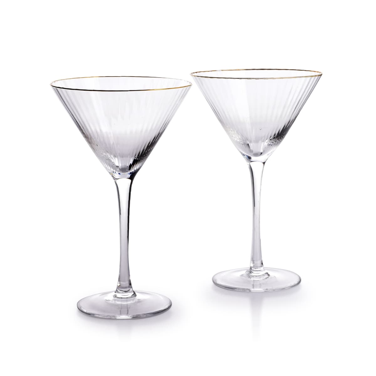 MADA GOLD Komplet 2 KIELISZKÓW DO MARTINI 300ml 12x8xh18cm