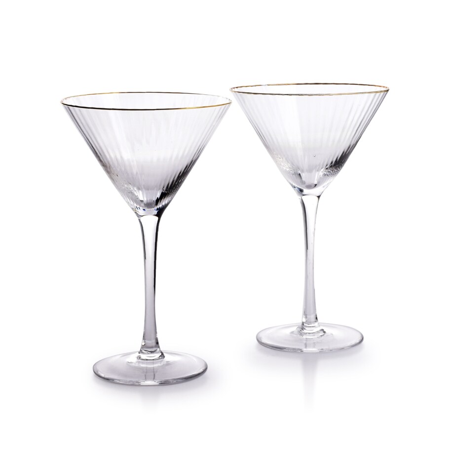 MADA GOLD Komplet 2 KIELISZKÓW DO MARTINI 300ml 12x8xh18cm