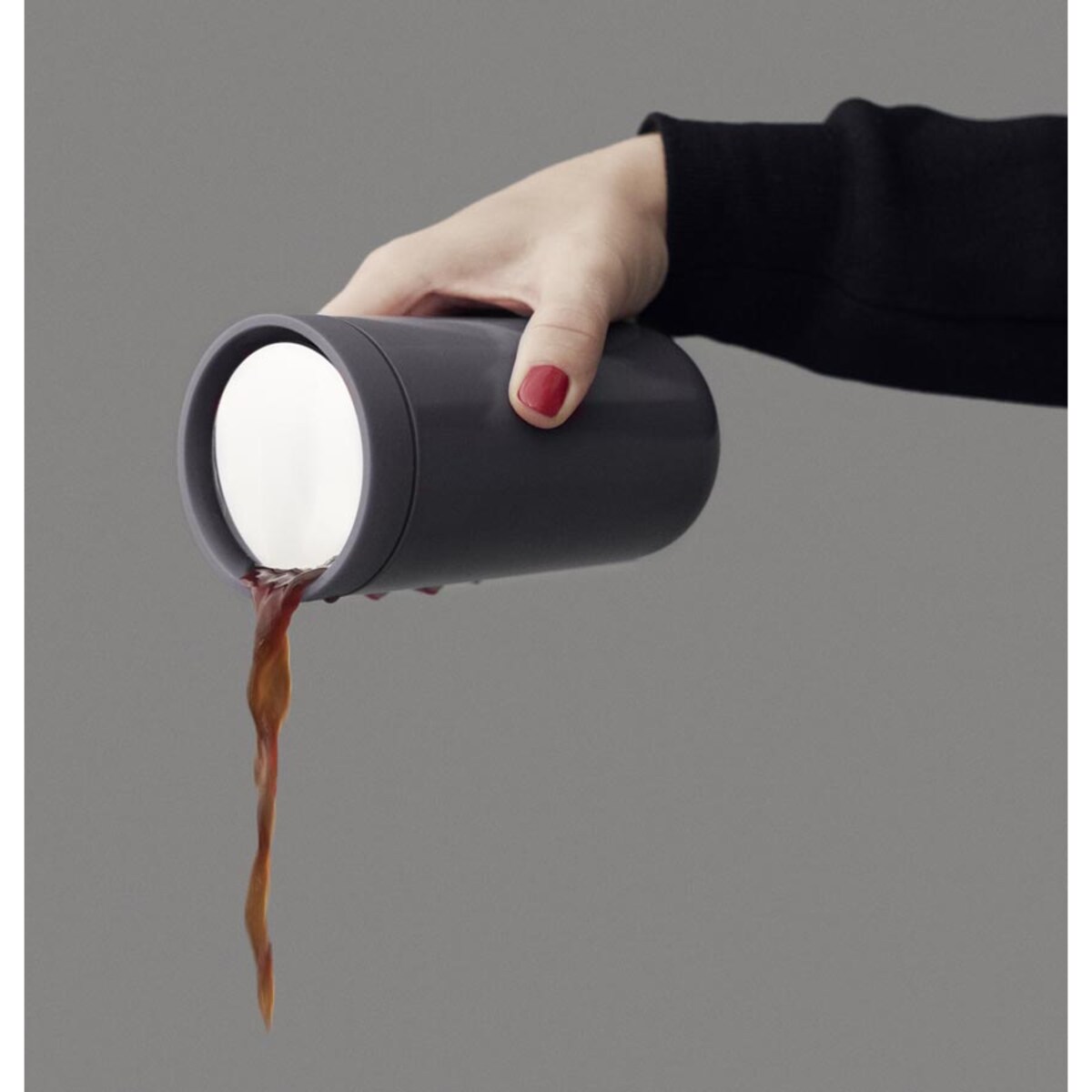 Kubek podróżny 400 ml (jasnoszary mat) To Go Click Stelton