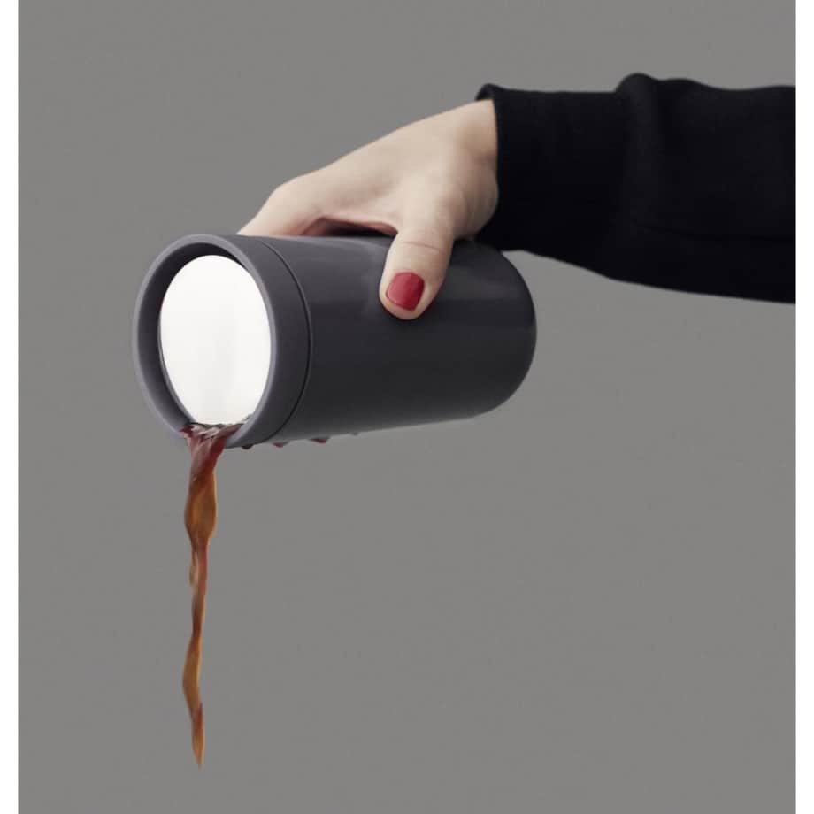 Kubek podróżny 400 ml (jasnoszary mat) To Go Click Stelton