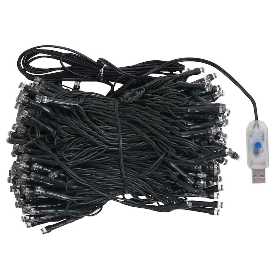 vidaXL Sztuczna choinka z lampkami i bombkami, zielona, 180 cm, PVC