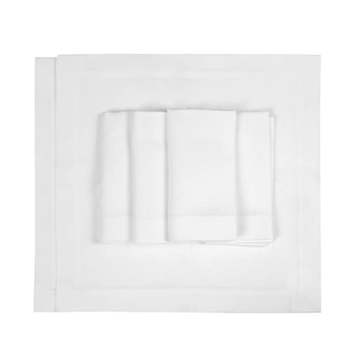 Serwetki Classic White Panama – 40 × 40 cm – komplet 6 szt.