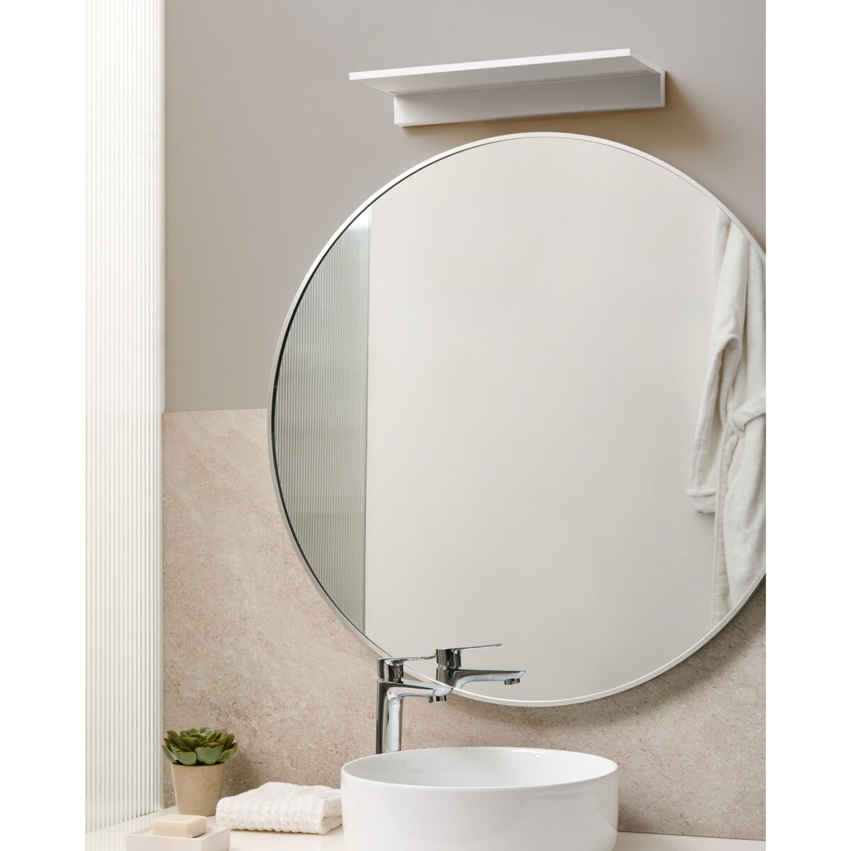 Lampa ścienna FERREIRA Metal Biały