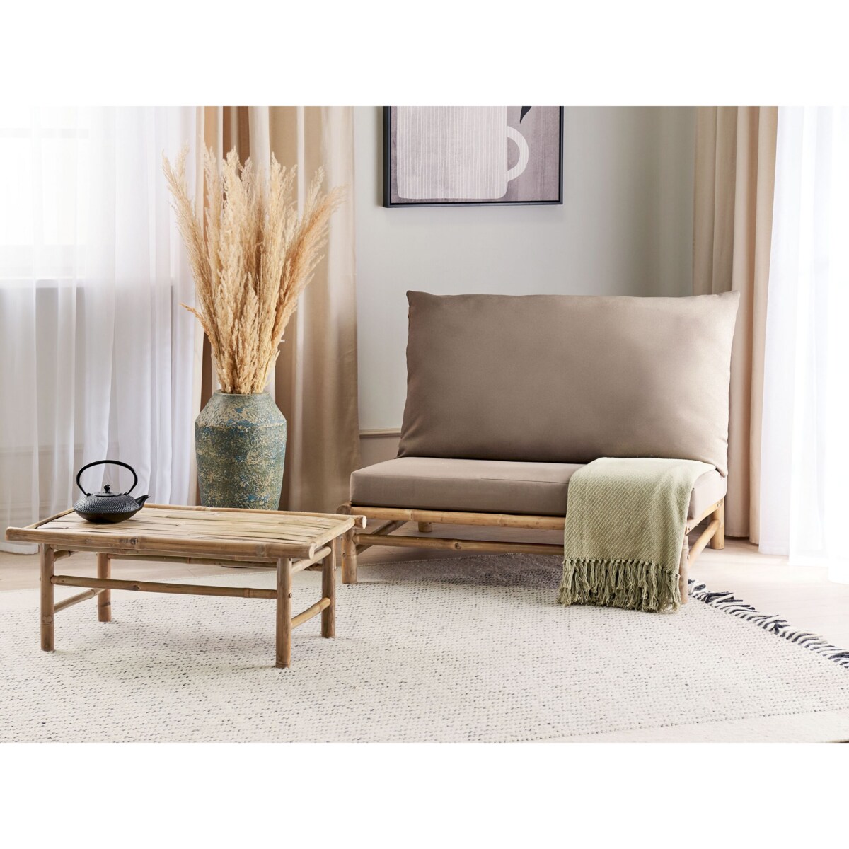 Krzesło ogrodowe Drewno Beżowoszary TODI