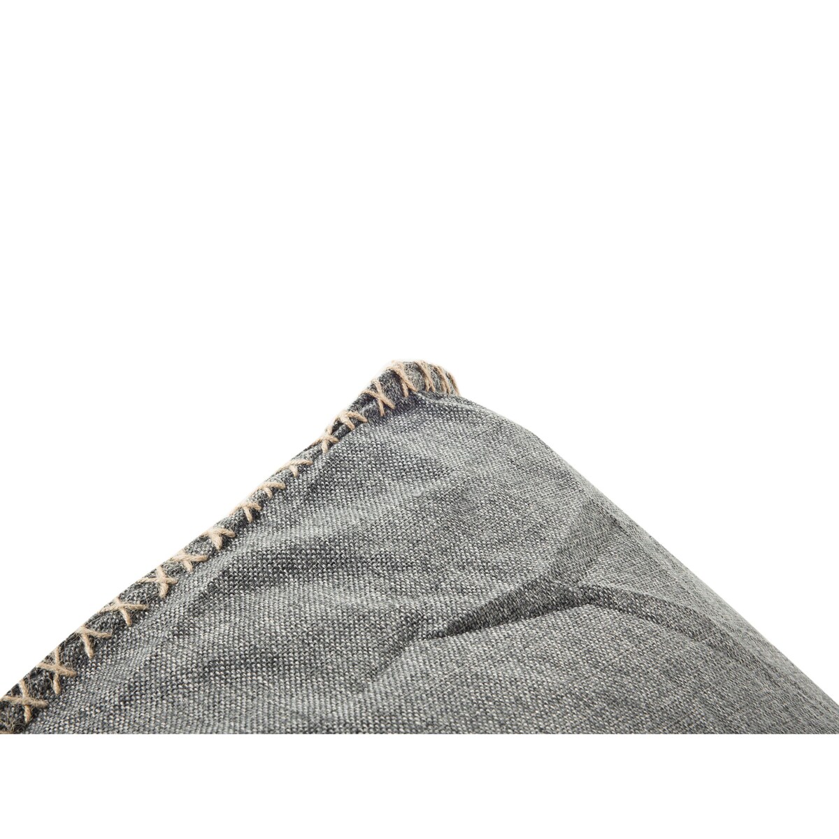 Pufa fotel szary LINEN DROP