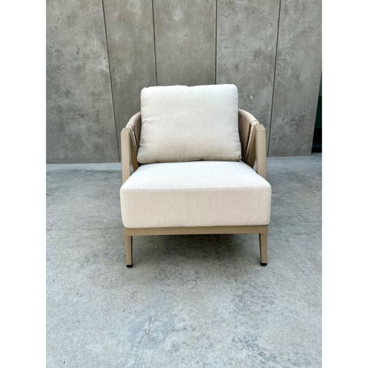 FOTEL ALUMINIOWY MAKSYMO SZARY