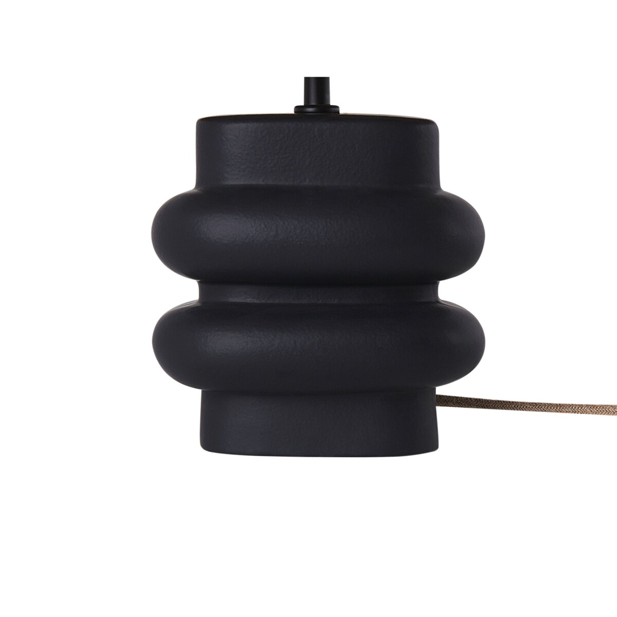 Lampa stołowa ceramiczna czarna JUDY