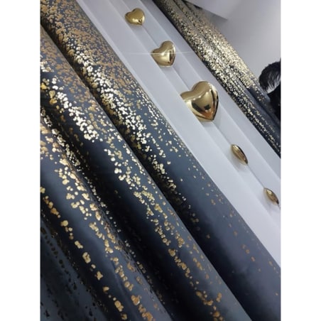 Zasłona welurowa Złoty Deszcz 140x270 cm