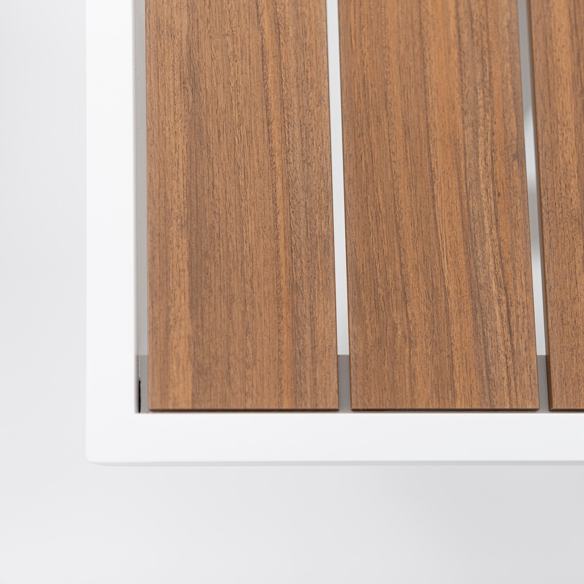 Meble ogrodowe aluminiowe narożnik stół PORTOFINO białe