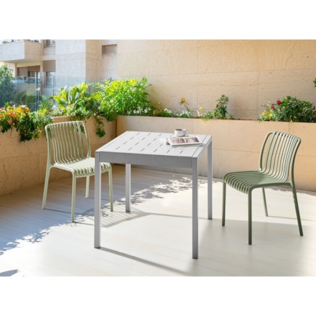 Stół ogrodowy BARTICA 81 cm 84 cm Szary