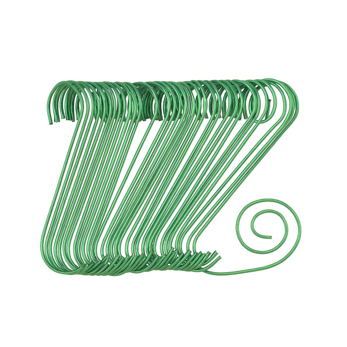 Haczyki do ozdób choinkowych, 40 sztuk, zielone