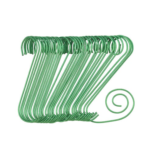 Haczyki do ozdób choinkowych, 40 sztuk, zielone