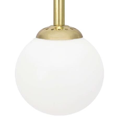 Kinkiet LAMPA ścienna PARMA MLP4819 Milagro modernistyczna OPRAWA szklana kula ball loftowa czarna biała mosiądz