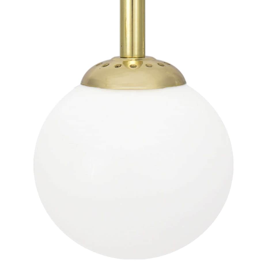 Kinkiet LAMPA ścienna PARMA MLP4819 Milagro modernistyczna OPRAWA szklana kula ball loftowa czarna biała mosiądz